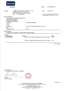 Silicone Mat FDA report